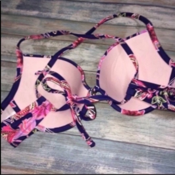 Shade & Shore Floral Push Up Bikini Top - Picture 4 of 5